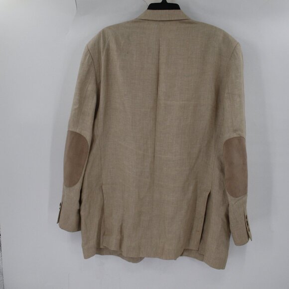 Brooks brothers Baird mcnutt sport coat Mens 46R madison 1818 herringbone linen - Picture 7 of 15